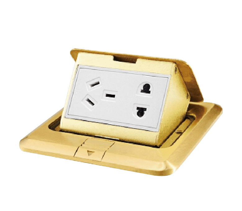 Acessório de distribuição de energia da série de plugue de aterramento pop-up para cabeamento de cobre